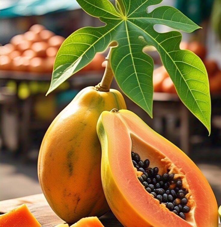 Nos papayes du Sénégal se distinguent par leur chair orangée, tendre et sucrée